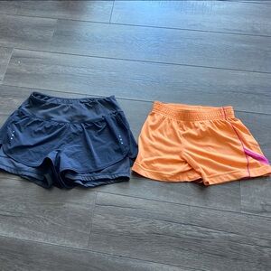 Set of Athletic Shorts in Gray and Orange